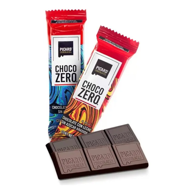 Chocolate Picard Choco Zero Sin Azúcar 32 Piezas 704 G