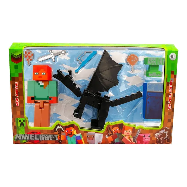 Juguete Minecraft Muñeco Dragon Devastador Phantom Coleccion