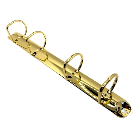 Garra Para Fichário D - 4 Argolas Dourada Ou Rosê Gold A5/co
