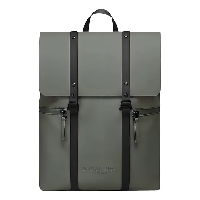 Mochila Gaston Luga Spläsh 2.0 - 13 Pulgadas Re803 Olive Color Verde Diseño de la tela Liso