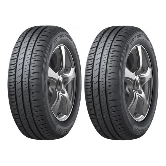 Kit 02 Pneus 185/70 R14 Dunlop Sp Touring R1 88t