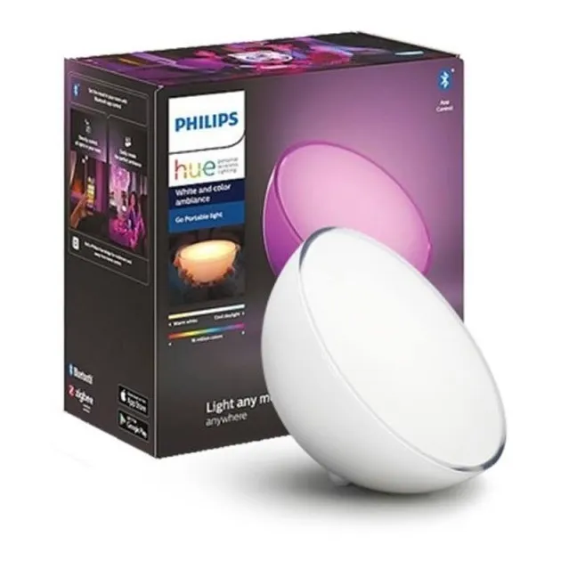 Philips Hue Go Lampara Portatil White And Color Rgb Estructura Blanco