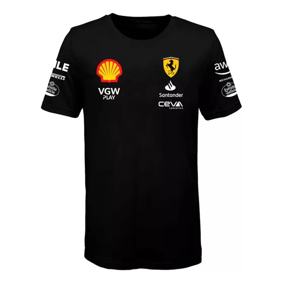 Franela Ferrari Racing Carros Autos  Algodón Unisex