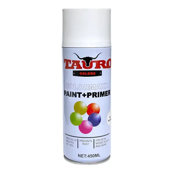 Pintura En Spray Tauro Blanco Mate 450ml