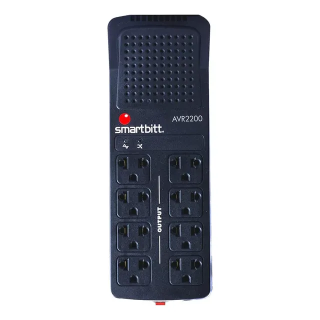Regulador Smartbitt Avr2200 2200va 1100w 8 Contacto
