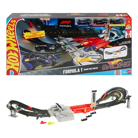 Hot Wheels Pista Racing F1 Circuito Grand Prix - Mattel Preto
