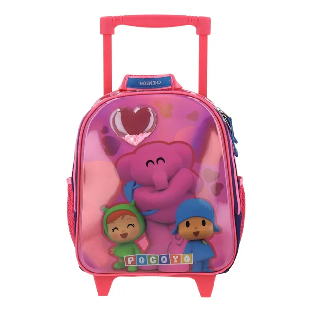 Mochila Con Ruedas Chica Chenson Preescolar Kinder Pocoyo Elina Py66096-p