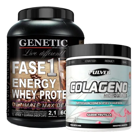 Masa Muscular Magra Proteína F1 Colágeno Vitamina C Genetic