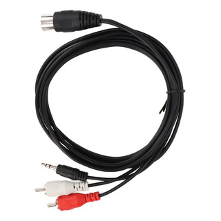 Cable Adaptador Big Sound De 2 Cables Din De 8 Pines A 3,5 M Cable Adaptador Big Sound De 2 Cables Din De 8 Pines A 3,5 M