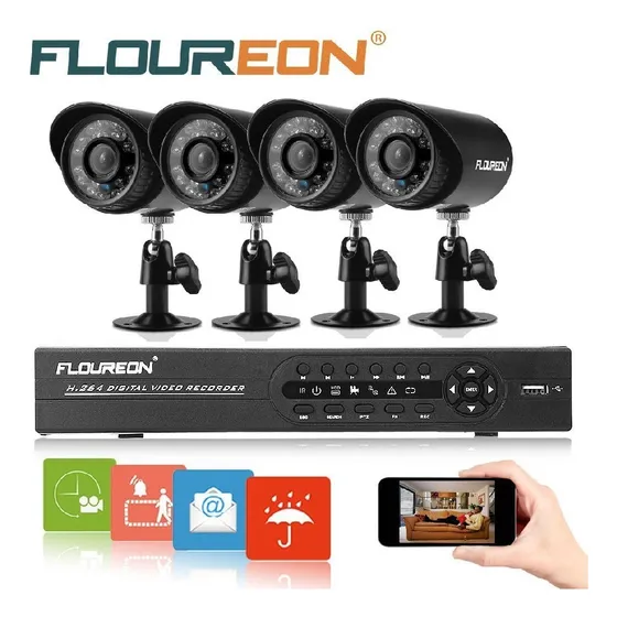 Kit Camaras Seguridad Cctv Dvr Híbrido 8canales Funcion Nvr