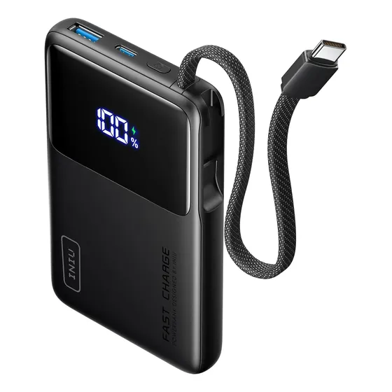 Carregador Portátil Iniu 45w Power Bank 10000mah Preto