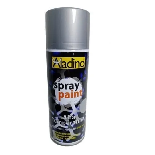 Spray Alta Temperatura Plateado 400cm Aladino Tienda