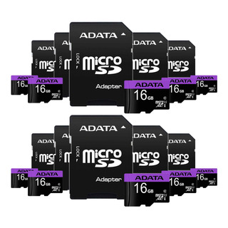 Kit 10 Memoria/adaptador Sd 16gb Adata Ausdh16guicl10-ra1 Kit 10 Memoria/adaptador Sd 16gb Adata Ausdh16guicl10-ra1