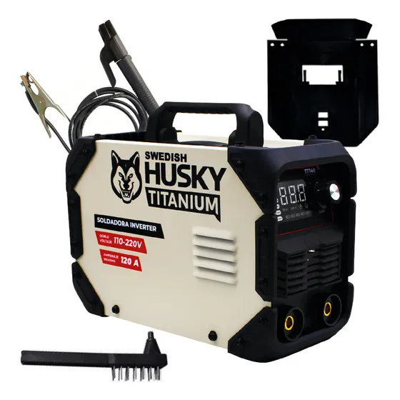 Soldadora Inverter Husky Titanium Tt140 Color Gris