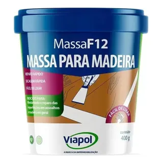 Massa F12 Calafetar Correção Madeira 400g Diver Cores Viapol Massa F12 Calafetar Correção Madeira 400g Diver Cores Viapol