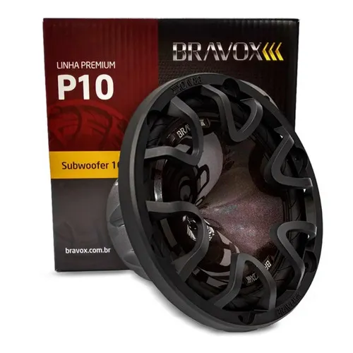 Subwoofer 10 Polegadas 160w Rms Bravox P10x-s4 Telado 4+4