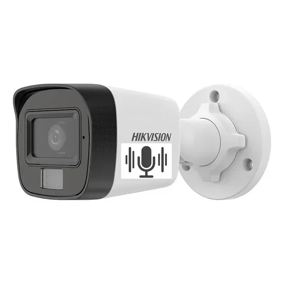 Cámara IP Hikvision Poe 2 Megas/1080P con audio + color blanco