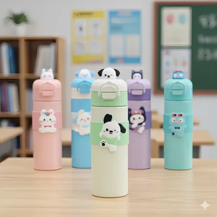 Garrafinha Escolar Térmica Infantil Kids 520ml Menina Menino