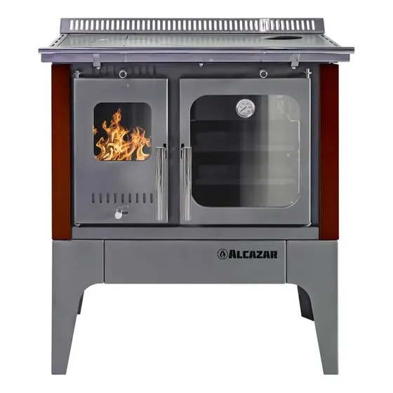 Cocina A Leña Europea S-800 + Kit De Instalación Alcazar