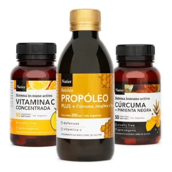 Plan Defensas Plus Natier Cúrcuma Propóleo Vitamina C