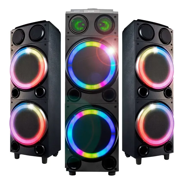 Parlante Sharp Torre Ps990 Party Bluetooth 2x10 Led Dimm