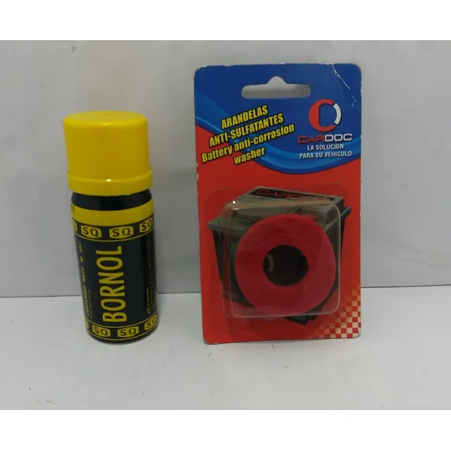 Combo De Arandelas Anti-sulfatantes Y Bornol 40cc 