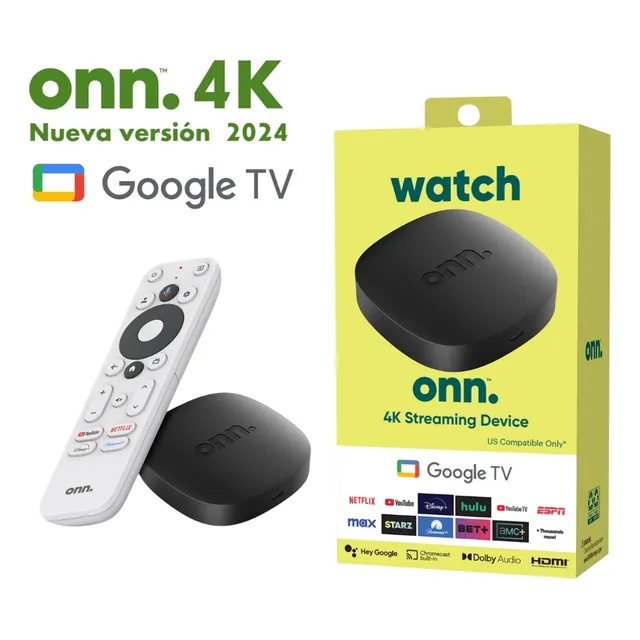 Watch Onn Google Tv 4k Streaming Box Liberado Para Venezuela