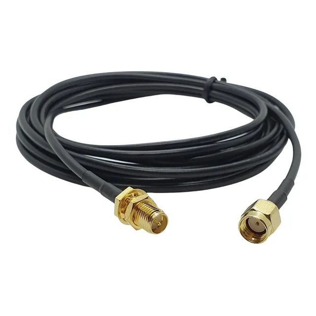 3m Cable Extension Blindado Antena Wifi Baja Perdida Rp-sma