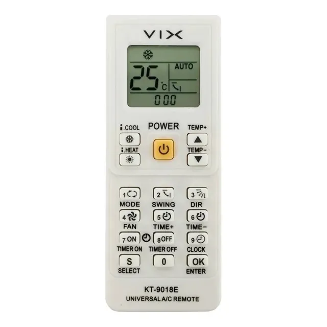 Controle Remoto Universal Ar Condicionado Kt-9018e Vix
