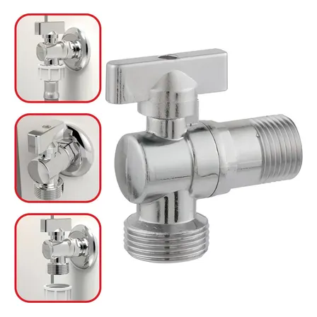 Registro De Esfera Para Máquina De Lavar - Mod Ry 050 Acabamento Cromado Cor Prateado