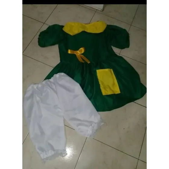 Traje Paisana Azul Niña 2_8 Años Aprox 
