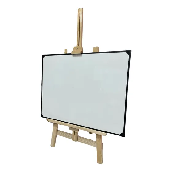 Pizarra Blanca 60x80cm + Atril Madera Armable 150cm Doggo