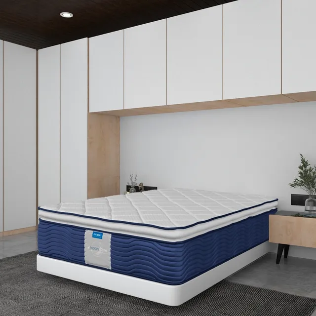 Cama Colchon Ortopedico Queen Size Restonic LG Color Café- Gris