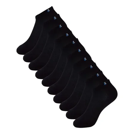 Kit 10 Meias Cano Curto Unissex Especial Au Walk Lupo Preto Liso M 37-40