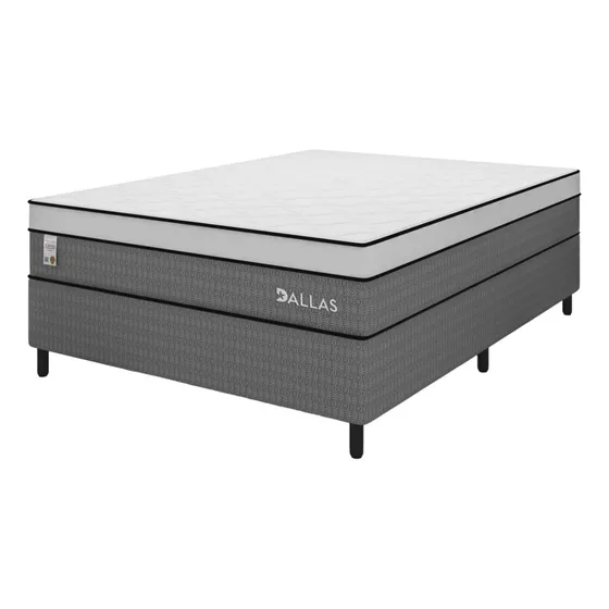 Cama Box Casal Molas Ensacadas Dalas Plumatex