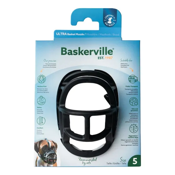 Focinheira De Pitbull Baskerville Tamanho 5 Com