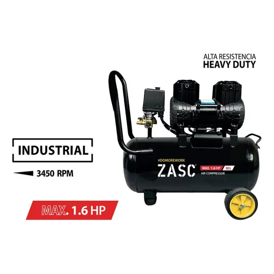 Compresor De Aire Industrial 1.6hp 110v 50l 60hz 190l/min