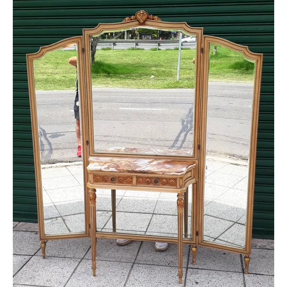 Vestidor Dressoire Consola Toilette Francés Luis Xvi Espejos
