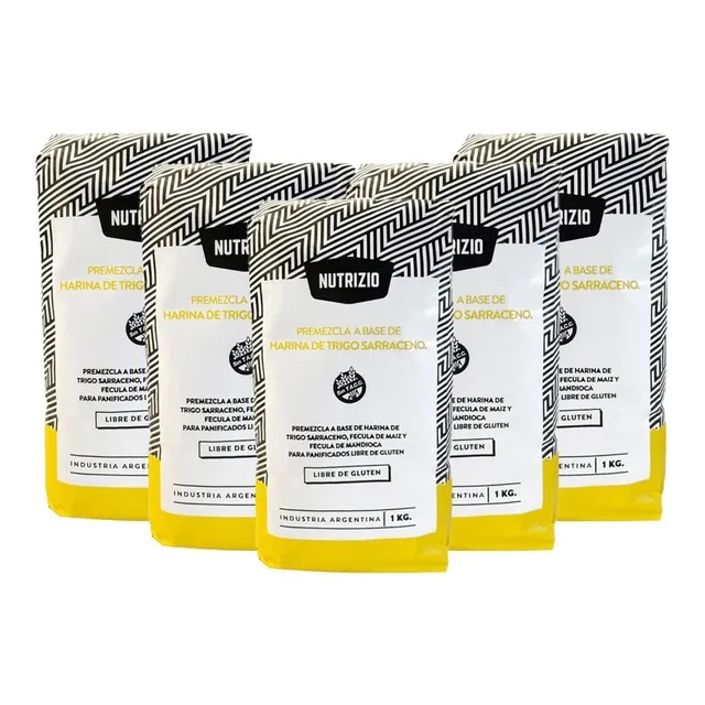 Premezcla Harina Trigo Sarraceno Sin Tacc Nutrizio 1 Kg X 5u