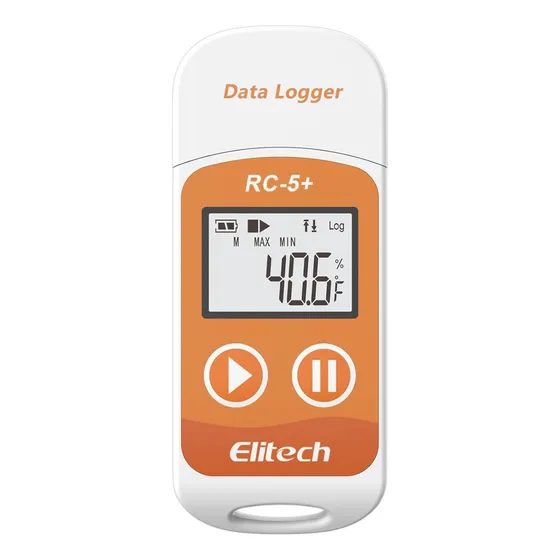Registrador De Datos De Temperatura Elitech Rc - 5 +