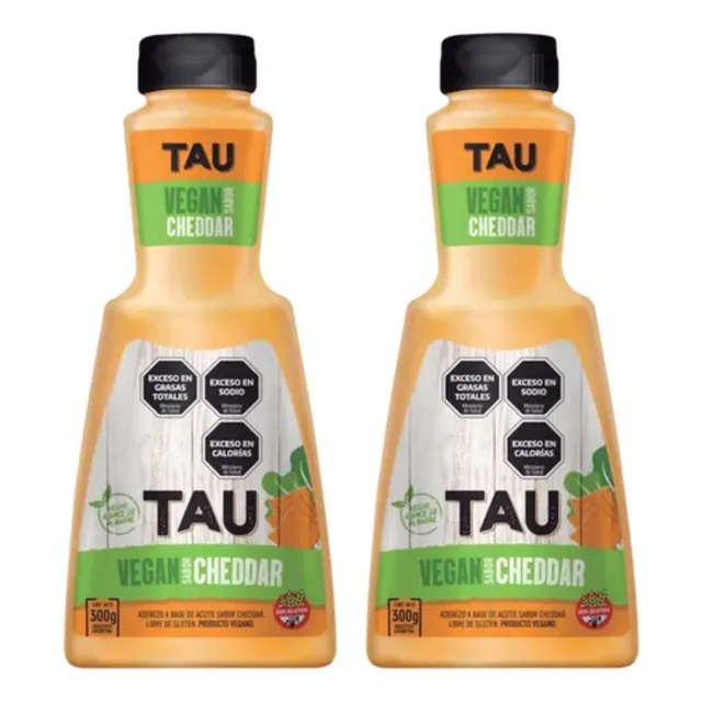 Salsa Cheddar Vegana Tau 300g Sin Gluten Pack 2 Unidades
