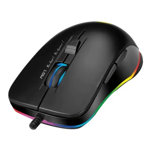 Combo Gamer Mouse Rgb + Pad Gamemax - 7 Botones 3200 Dpi
