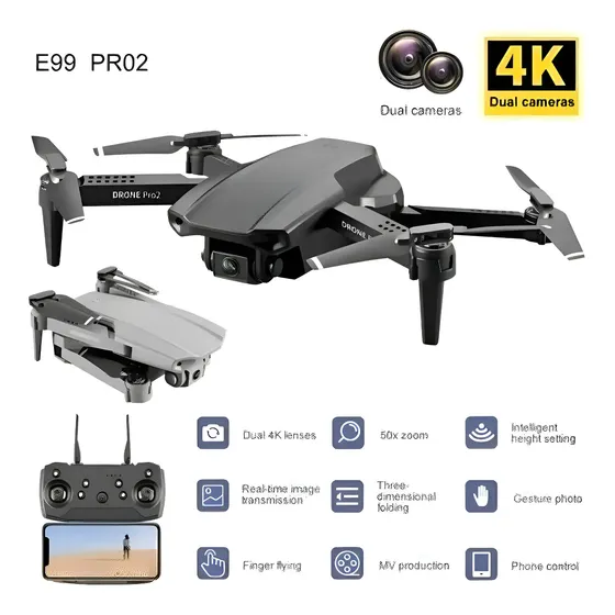 Mini Drone 4k Cámara Dual E99 Profesional Niños Mini Uav | Cuotas sin interés