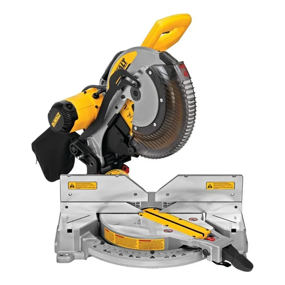 Dewalt Sierra Sierra ingleteadora con cable compuesta de doble bisel eléctrica de 127V y 15 A de 12 pulgadas - DWS716