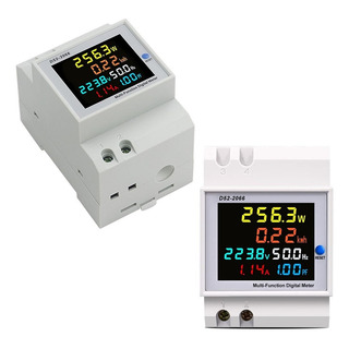 Voltímetro Digital Lcd Ac Amperímetro 250-450v 6 Em 1 Multím Voltímetro Digital Lcd Ac Amperímetro 250-450v 6 Em 1 Multím