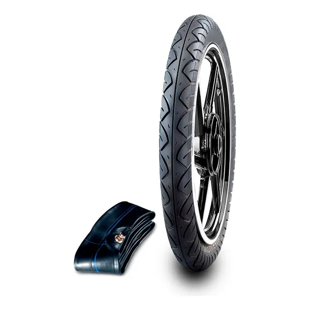 Kit Cubierta De Moto 2.75-17 Racing Imperial Cord + Camara
