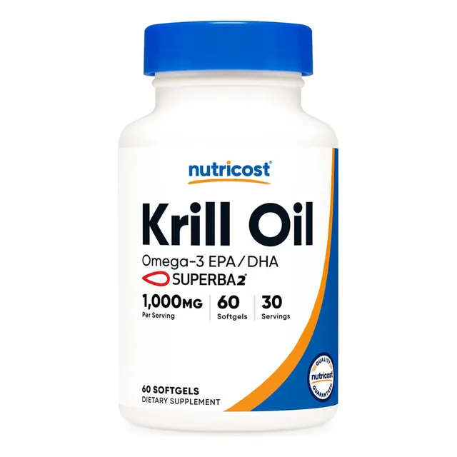 Original Nutricost Krill Oil, 1000mg, 60 Softgels, Omega 3