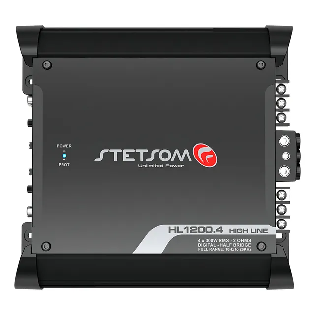 Amplificador Stetsom 1200x4 2ohms Canais, Bridge 4ohms Cor Preto