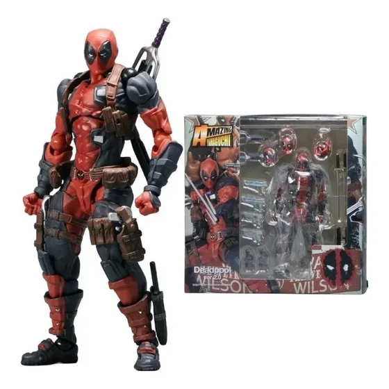 Figura Coleccionable Deadpool Articulable Con Accesorios