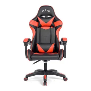 Cadeira De Escritório Pctop Strike 1005 Gamer ErgonÎmica Preta E Vermelha Com Estofado De Couro Sintético Cadeira De Escritório Pctop Strike 1005 Gamer ErgonÎmica Preta E Vermelha Com Estofado De Couro Sintético